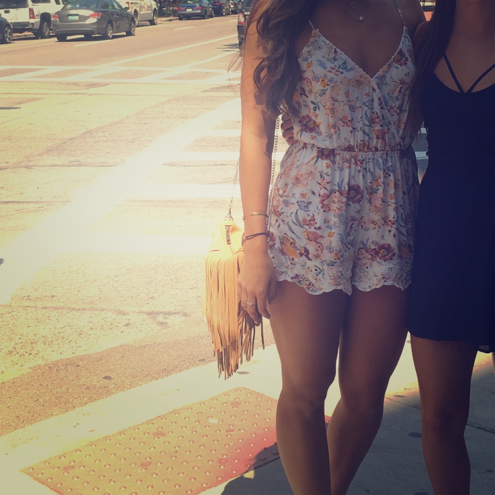 Kendall and Kylie floral romper